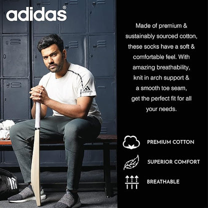 Adidas Combed Cotton Unisex Socks – Soft, Durable & Breathable Everyday Wear